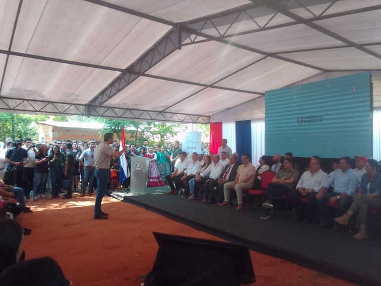 Presidente de la República Santiago Peña en San Pedro.