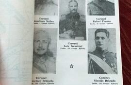 Una página ilustrada del libro "Testimonios veteranos. Evocando la Guerra del Chaco" (1977), de Beatriz Rodríguez Alcalá.