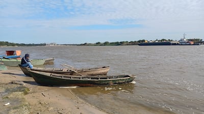 Río Paraguay en Puerto Antequera.