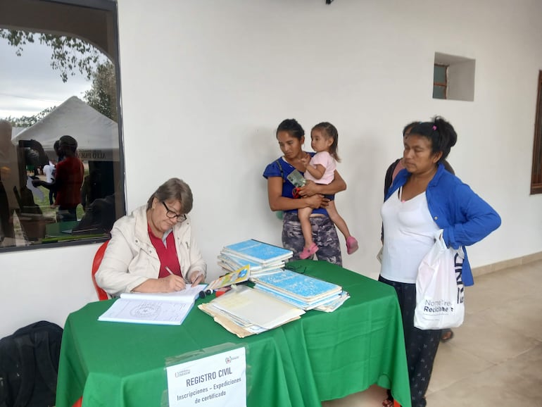 Registro Civil en Fuerte Olimpo