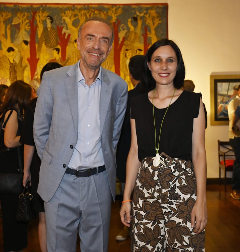 Christophe Chavagneux junto con Fanny Larue.