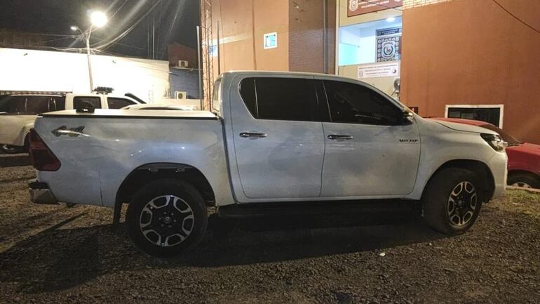 La camioneta fue robada en un asalto en la ciudad de Santa Terezinha de Itaipú.