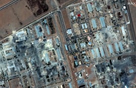 La planta iraní de Isfahán destruida por los ataques de EE.UU., según imagen de Maxar Tecnología.