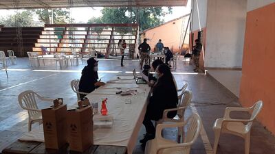 Poca concurrencia en los centros vacunatorios en San Pedro.