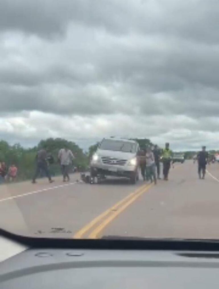 Una imagen del incidente que ocurrió en octubre pasado en el distrito de General Bernardino Caballero.