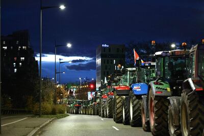 Agricultores alemanes protestan contra un acuerdo comercial UE-Mercosur. (archivo)