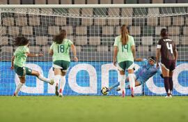 Valentina Murrieta, portera y figura en el seleccionado de México.