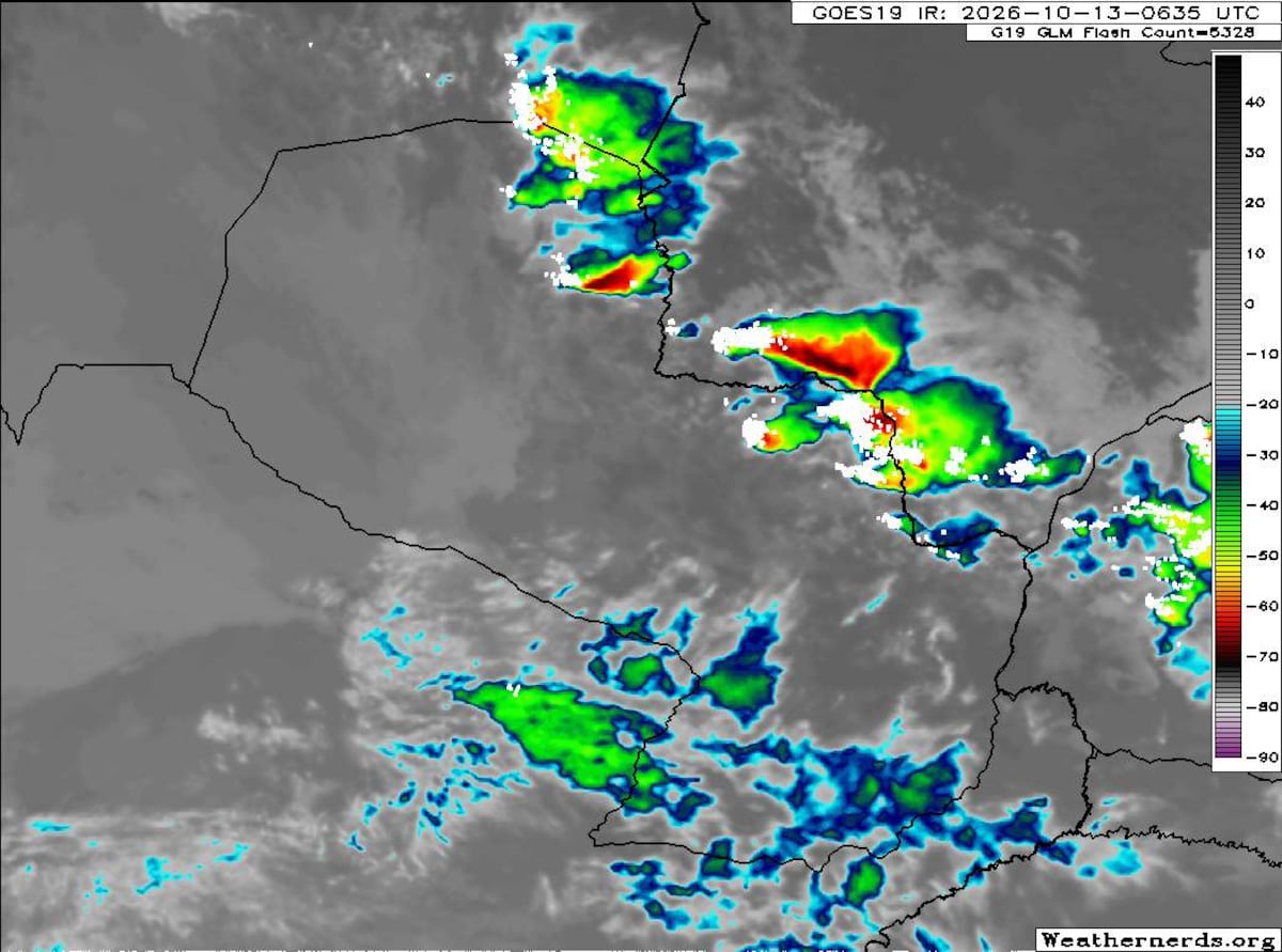 Alerta meteorológica: ¿Cuales son los departamentos que se verán afectados por tormentas?