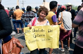 Esta semana se manifestó una gran cantidad de comerciantes en Nanawa.