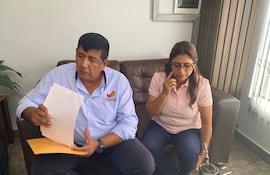 Nelson Rivas y la gobernadora de Concepción Liz Meza (ANR; HC).