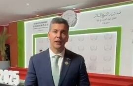 El presidente Santiago Peña viajó a Egipto para la firma del acuerdo de paz entre Israel y Hamás.