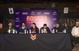Los organizadores y también vocalistas de bandas que estarán presentes, brindaron más detalles de lo que será el Aguará Festival, en el marco de una conferencia de prensa llevada a cabo en Rockero.