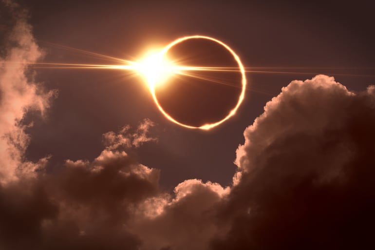 Eclipse total de sol.