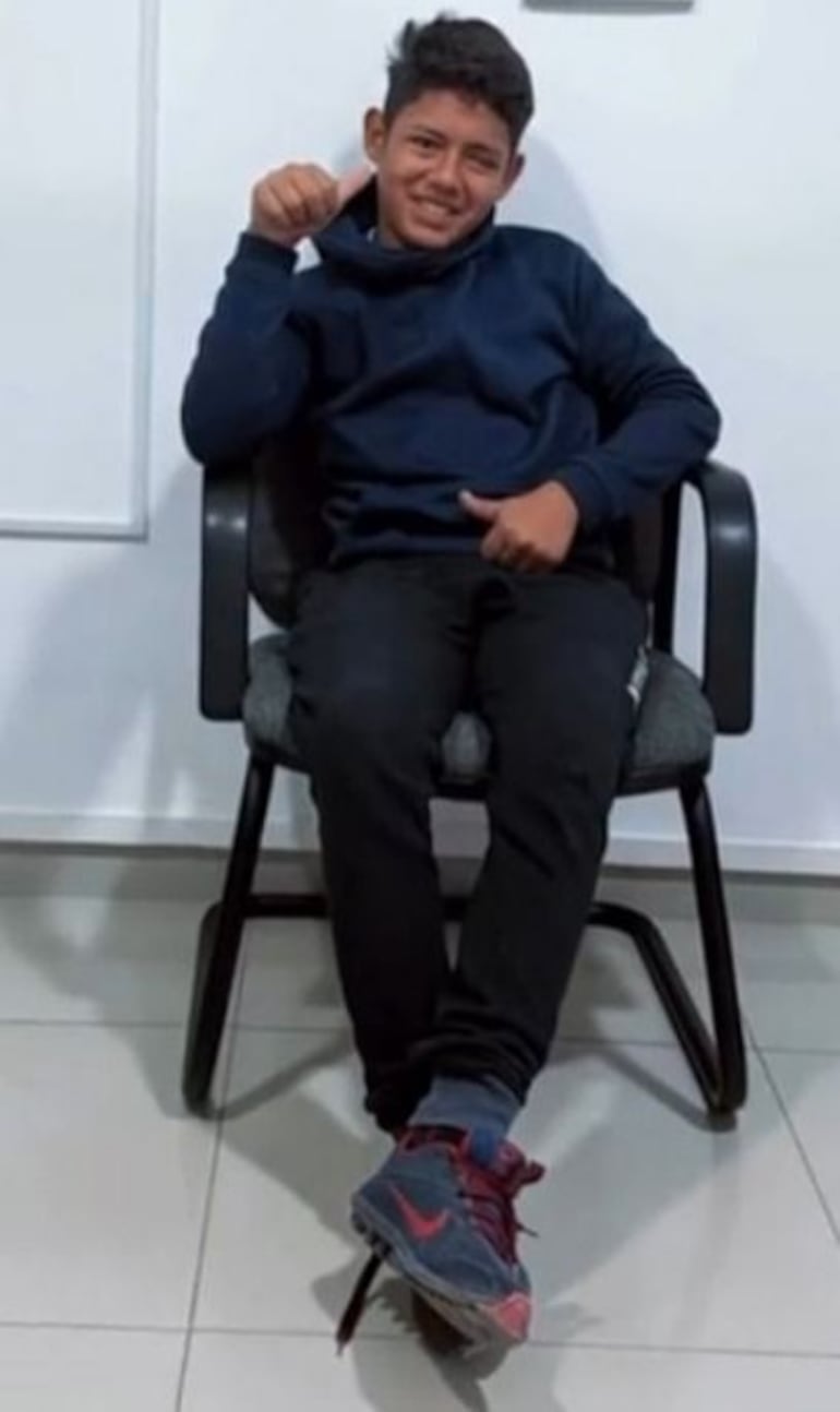 Fabrizio Joaquín Bogado, de 14 años, se encuentra con paradero desconocido.