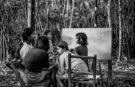Escuelitas Campesinas de las Ligas Agrarias Cristianas. Comunidad de San Sinfo, Caapucú, 1974. Foto del padre J. M. Blanch
