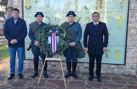 En la capital de Misiones conmemoran los 90 años de la firma del Tratado de Paz del Chaco.