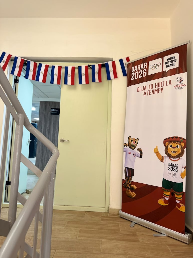 La Villa Olímpica de Dakar ya tiene los colores de Paraguay.