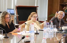 La diputada Rocío Vallejo (PPQ), la diputada Alejandra Zena (Cruzada Nacional) e Ignacio Iramain (independiente).