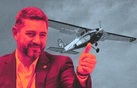 Pedro Alliana usa a su gusto aviones de proveedor chino de Itaipú.