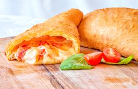 Empanada caprese.