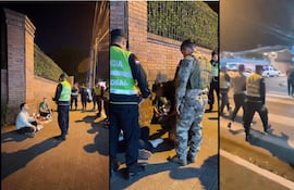 Secuencia de la Manifestación de Peluches frente a la casa de Horacio Cartes levantada por la Policía.