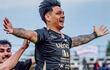 Antonio Samaniego da rienda suelta a su alegría después de marcar el gol de la victoria de Paraguarí sobre Carapeguá por 3-2.