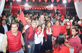 Mario Abdo Benítez y Arnoldo Wiens