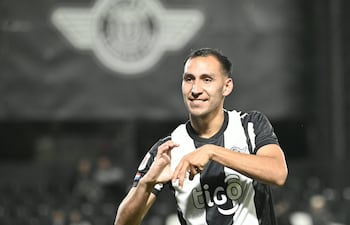 El delantero Marcelo Fabián Fernández (24 años), autor del único tanto para el triunfo de Libertad ante San Lorenzo en La Huerta.