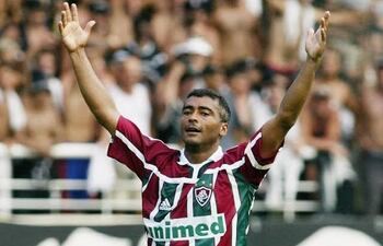 Romario, cuando jugaba en Fluminense.