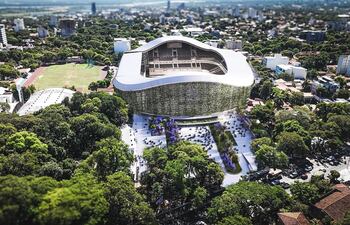 El proyecto del estadio Osvaldo Domínguez Dibb, de Olimpia, que será sede de la Copa del Mundo 2030.
