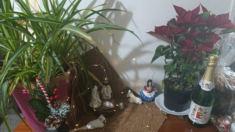 El pesebre de Fatima Domínguez, paraguaya residente en Madrid.