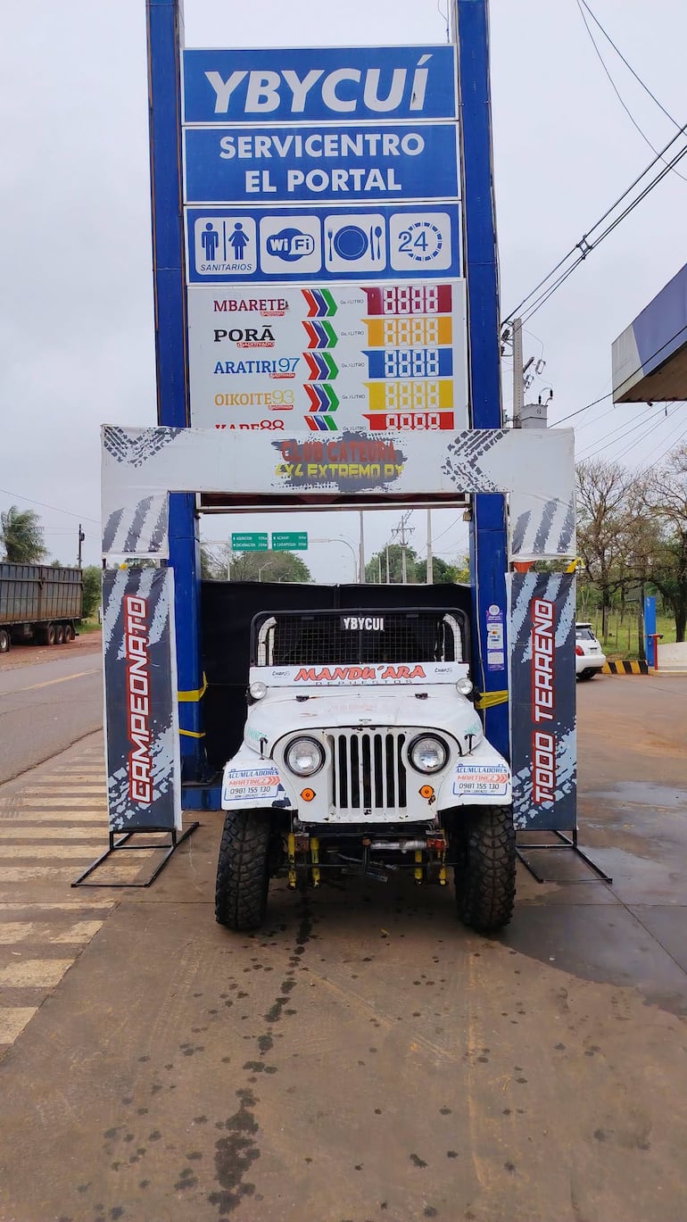 Todo listo para la largada simbólica de este sábado en el Portal de Ybycuí.
