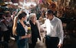 Soledad Núñez y Miguel Prieto recorrieron el Mercado 4.