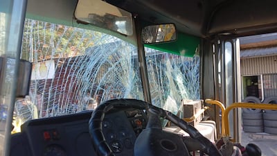 Choque entre colectivos deja a muchos pasajeros heridos en Villa Elisa