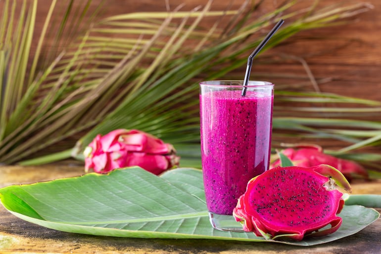 Fruta de dragón o pitaya.