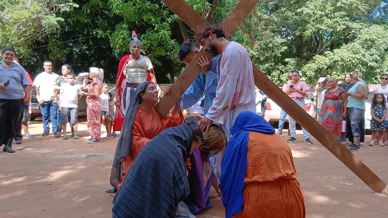 Jesús consuela a las mujeres.