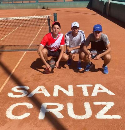 Los campeones, Sergio Elian Walther (d) y Mauricio Budge (i).