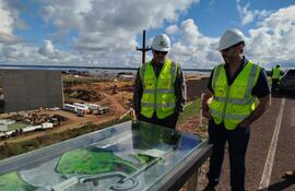 El Viceministro de Minas y Energía (VMME), Mauricio Bejarano, visitó la zona de obras de Aña Cuá.