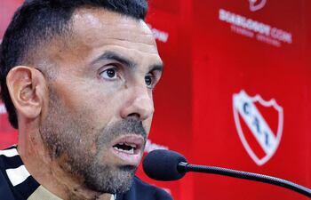 Carlos Tévez, entrenador de Independiente de Avellaneda.