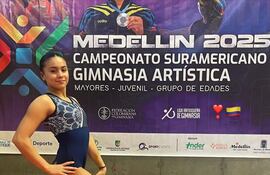 Ana Paula Mendieta compitió en el Sudamericano de Medellín.