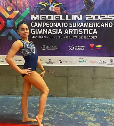 Ana Paula Mendieta compitió en el Sudamericano de Medellín.
