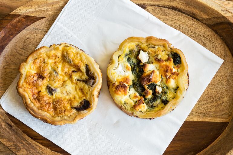 Con discos de empanadas: canastitas.