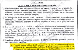 Reglamento para inversión en CDA aprobado en 2015 y vigente hasta noviembre del año pasado.