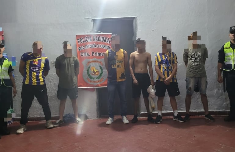 operativo policial Olimpia vs. Luqueño