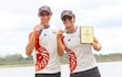 Los campeones sudamericanos Matías Ramírez (31 años) y Gabriel Yser (22) que levantaron el oro.