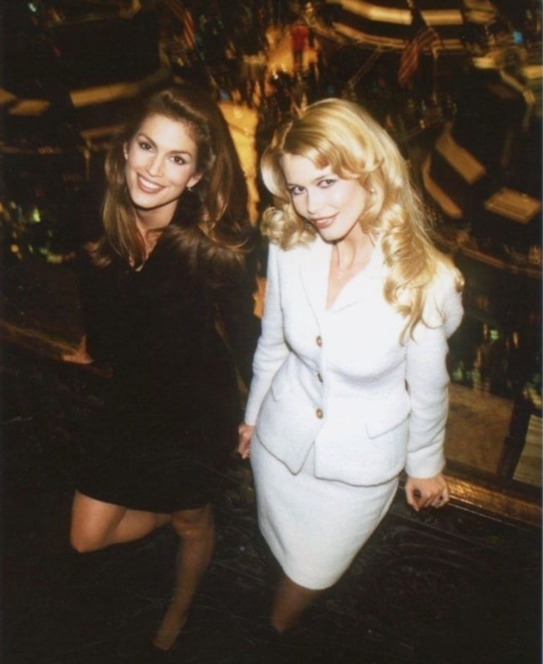 Cindy Crawford y Claudia Schiffer eran las supermodelos más famosos hace 30 años. (Instagram/Cindy Crawford)
