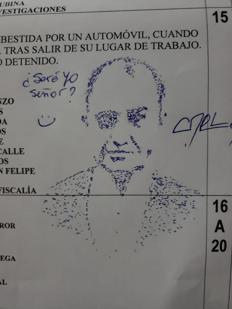 Un dibujo de Carlos Troche. (Gentileza)