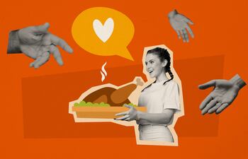 Concepto de cena de Acción de gracias, o Thanksgiving.