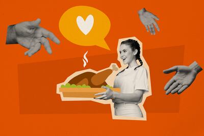 Concepto de cena de Acción de gracias, o Thanksgiving.