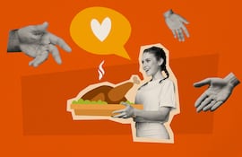 Concepto de cena de Acción de gracias, o Thanksgiving.